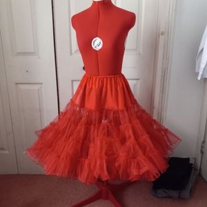 Red petticoat